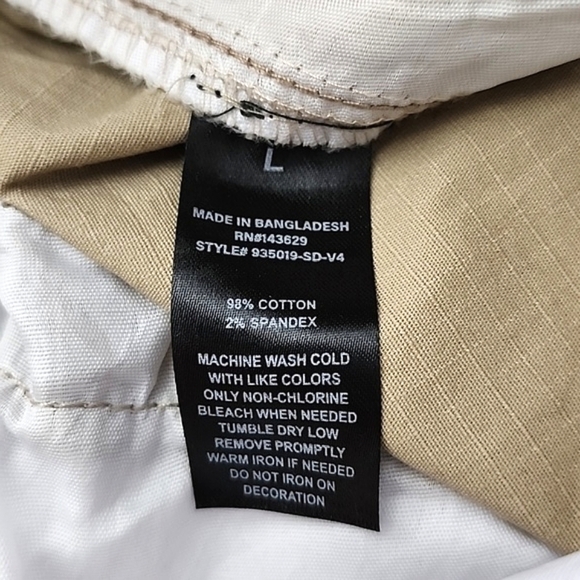 ENCRYPTED Mens Relaxed Tapered Fit Jogger Sand Stretch Breathable 6 Pockets Sz L - Picture 12 of 16